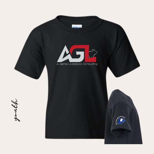 YOUTH AGL Printed Black Softstyle Tee