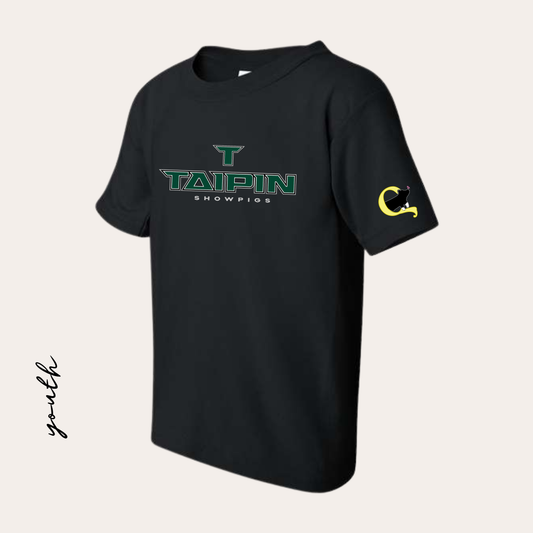 Taipin Youth Printed Black Softstyle Tee