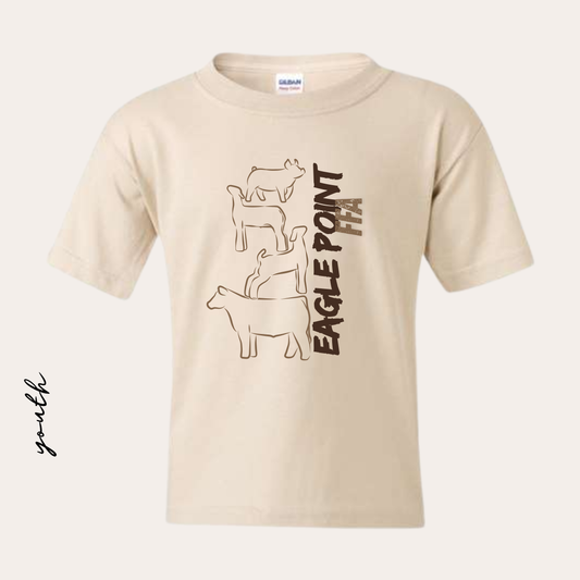 YOUTH EP Printed Sand Heavy Cotton Tee