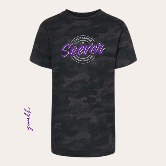 YOUTH Seever Black Camo Tee Printed