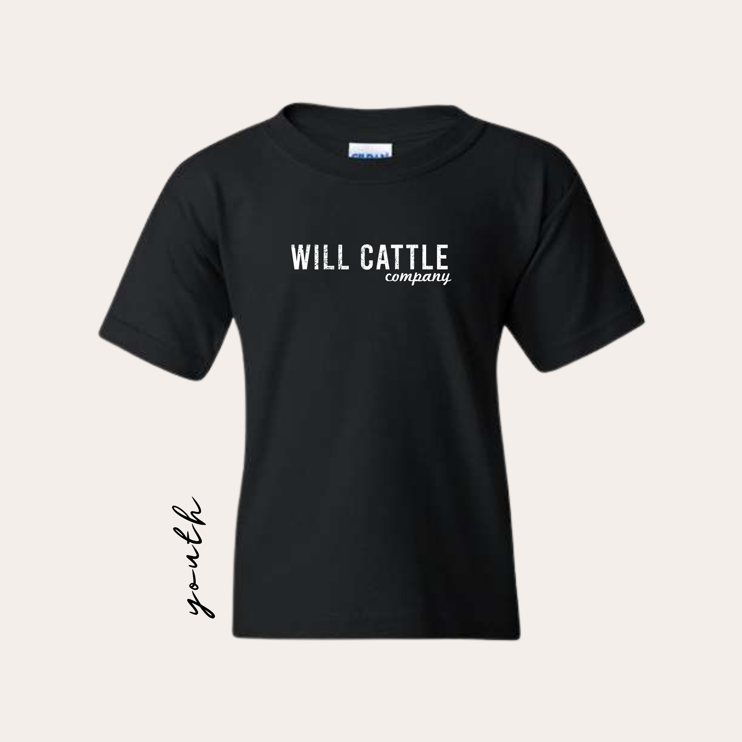 YOUTH WCC Printed Black Heavy Cotton Tee