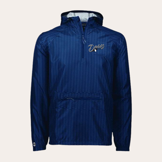 Dodds Embroidered Navy Patterned Windbreaker