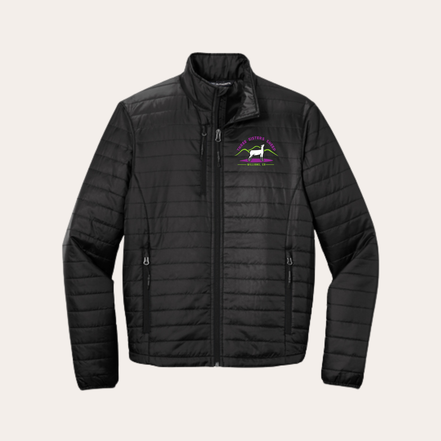 Three Sisters Embroidered Unisex Puffer