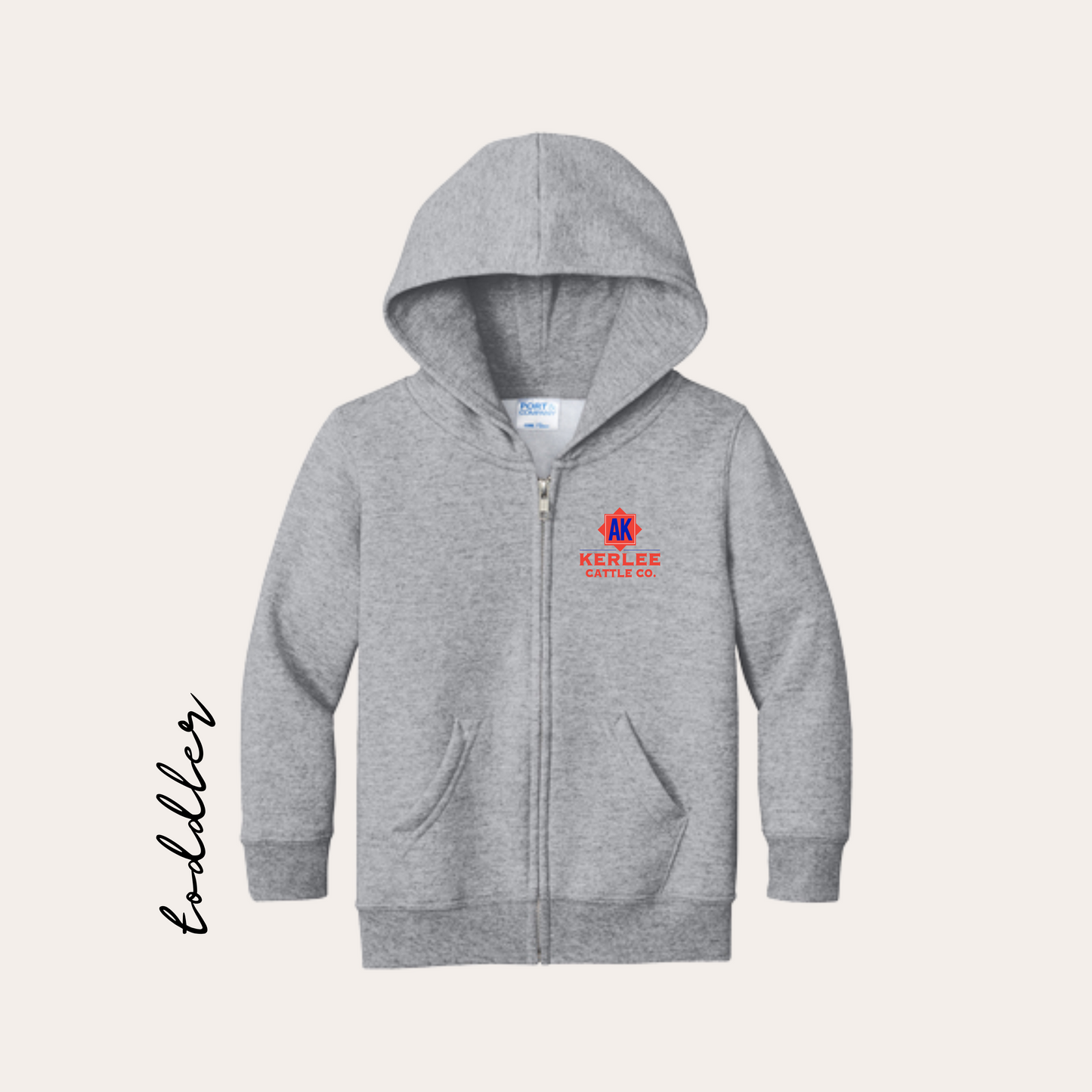 TODDLER Kerlee Cattle Zip-up Hoodie