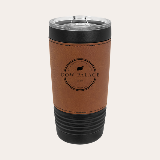 Cow Palace 20oz Leatherette Wrapped Tumbler