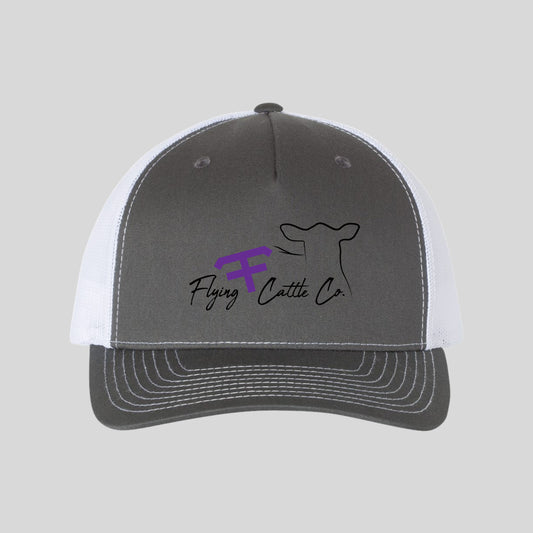 FF Embroidered Charcoal/White 112FP