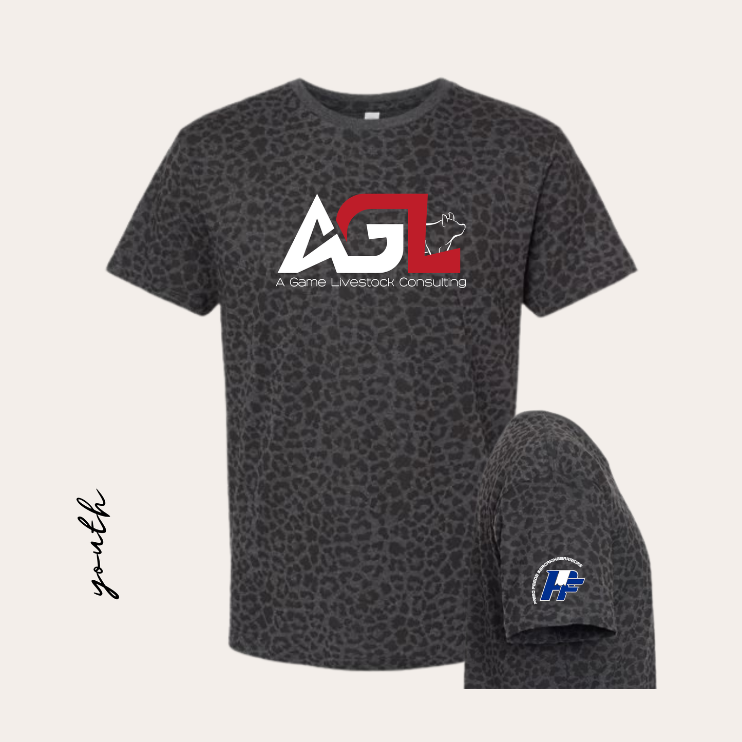 AGL Printed Black Leopard Tee