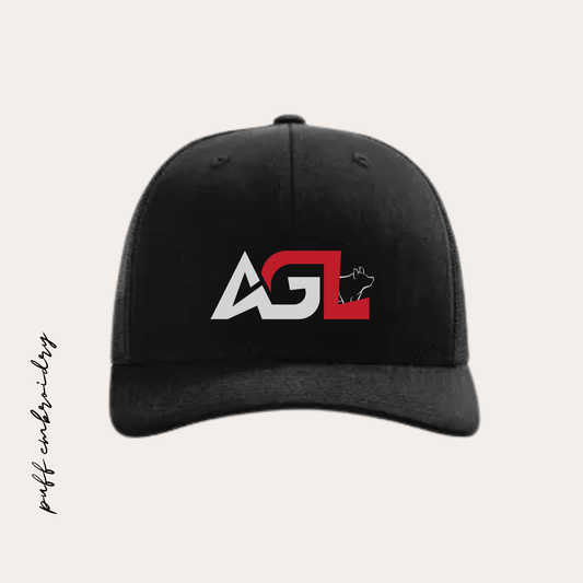 AGL PUFF Embroidered Black/Black 112