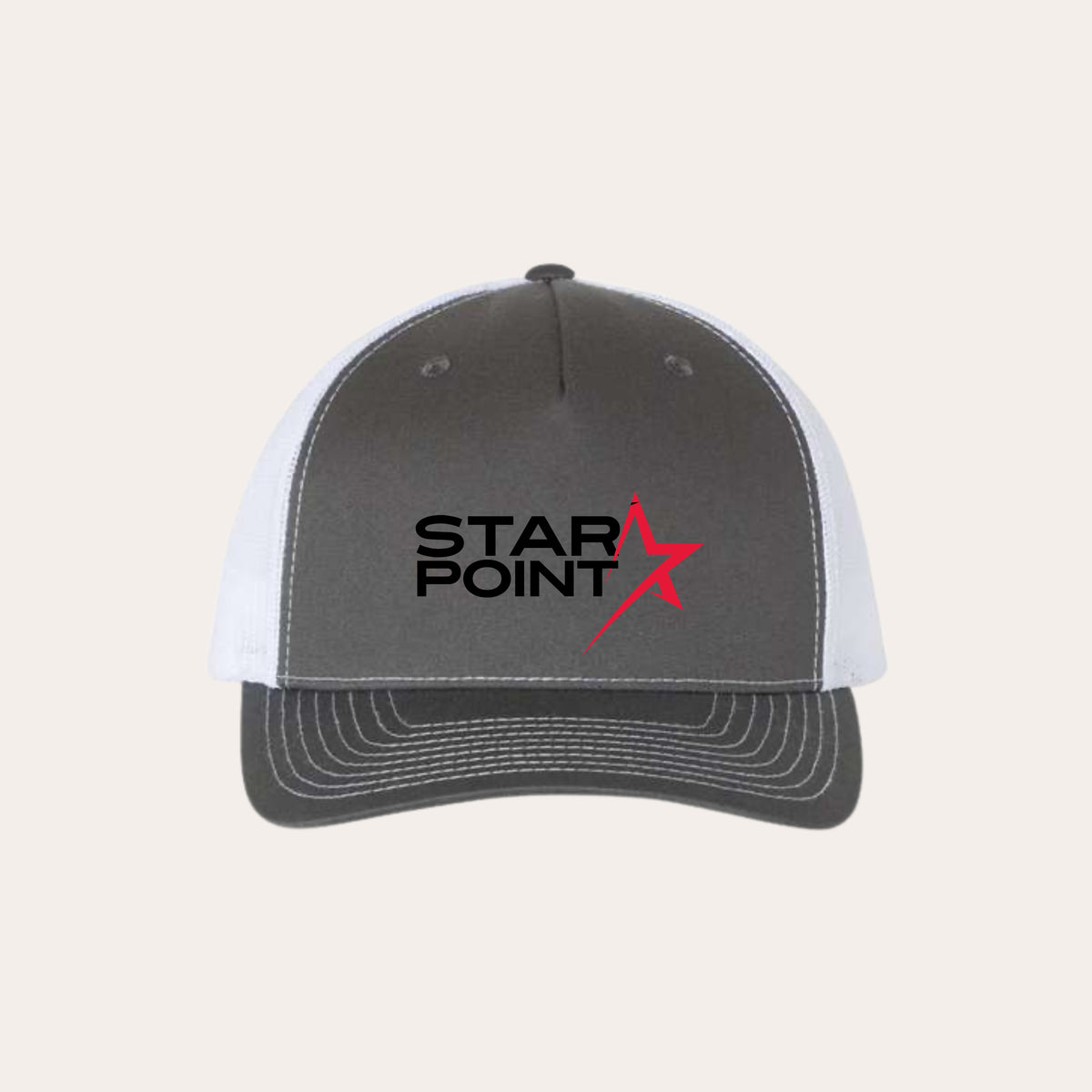 SP26 Embroidered Charcoal/White 112fp