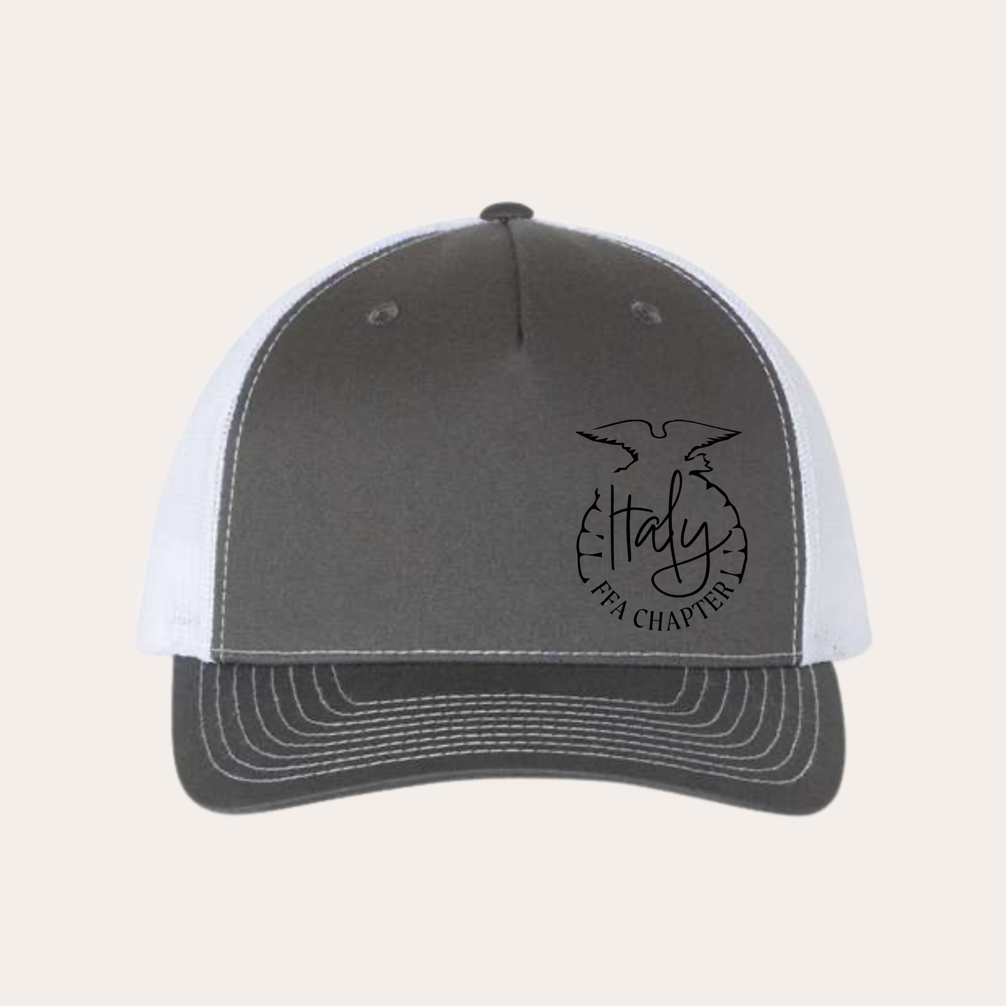 IFFA Embroidered Charcoal/White 112FP