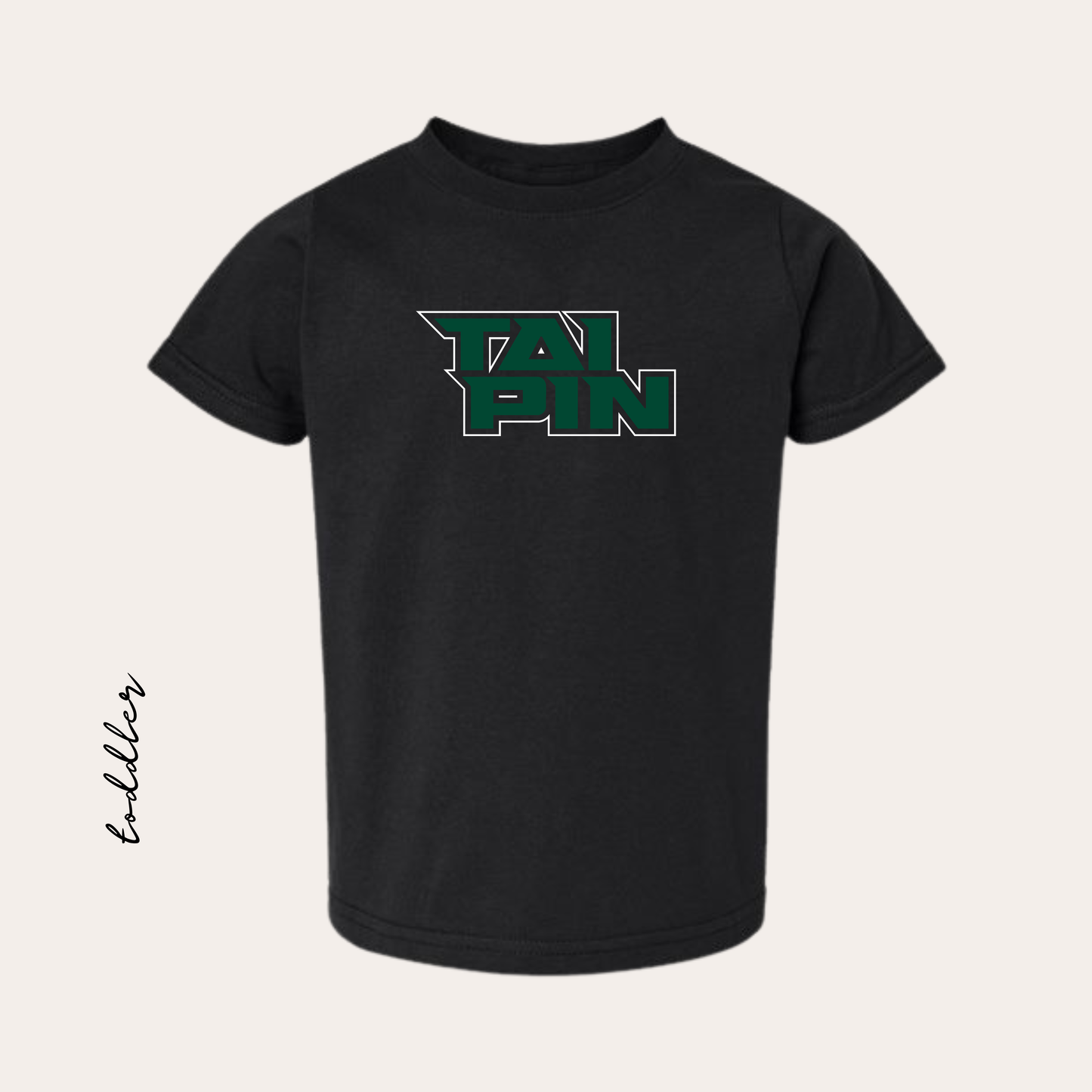 Taipin Toddler Printed RS Black Tee