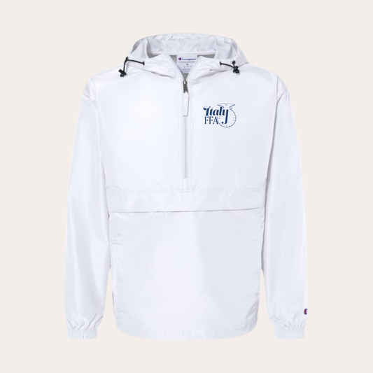 IFFA Embroidered White Champion Windbreaker