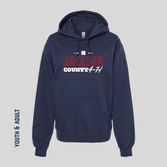JC4H Printed Navy Softstyle Hoodie