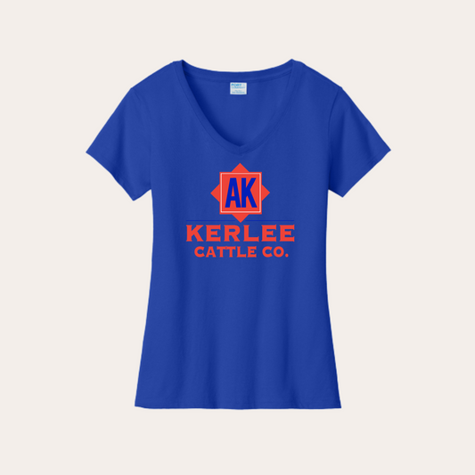 Kerlee Cattle Ladies V-neck w/ Full Front