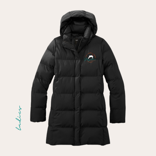 Magdaleno Embroidered Long Ladies Puffer