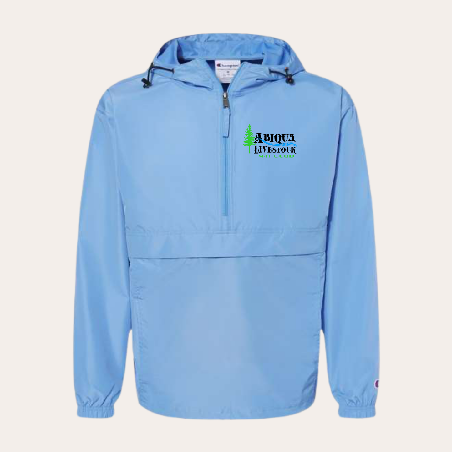 AL4H Printed Light Blue Champion Windbreaker