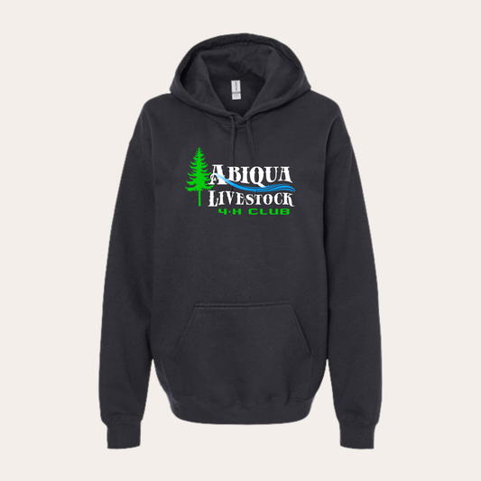 AL4H Printed Black Softstyle Hoodie