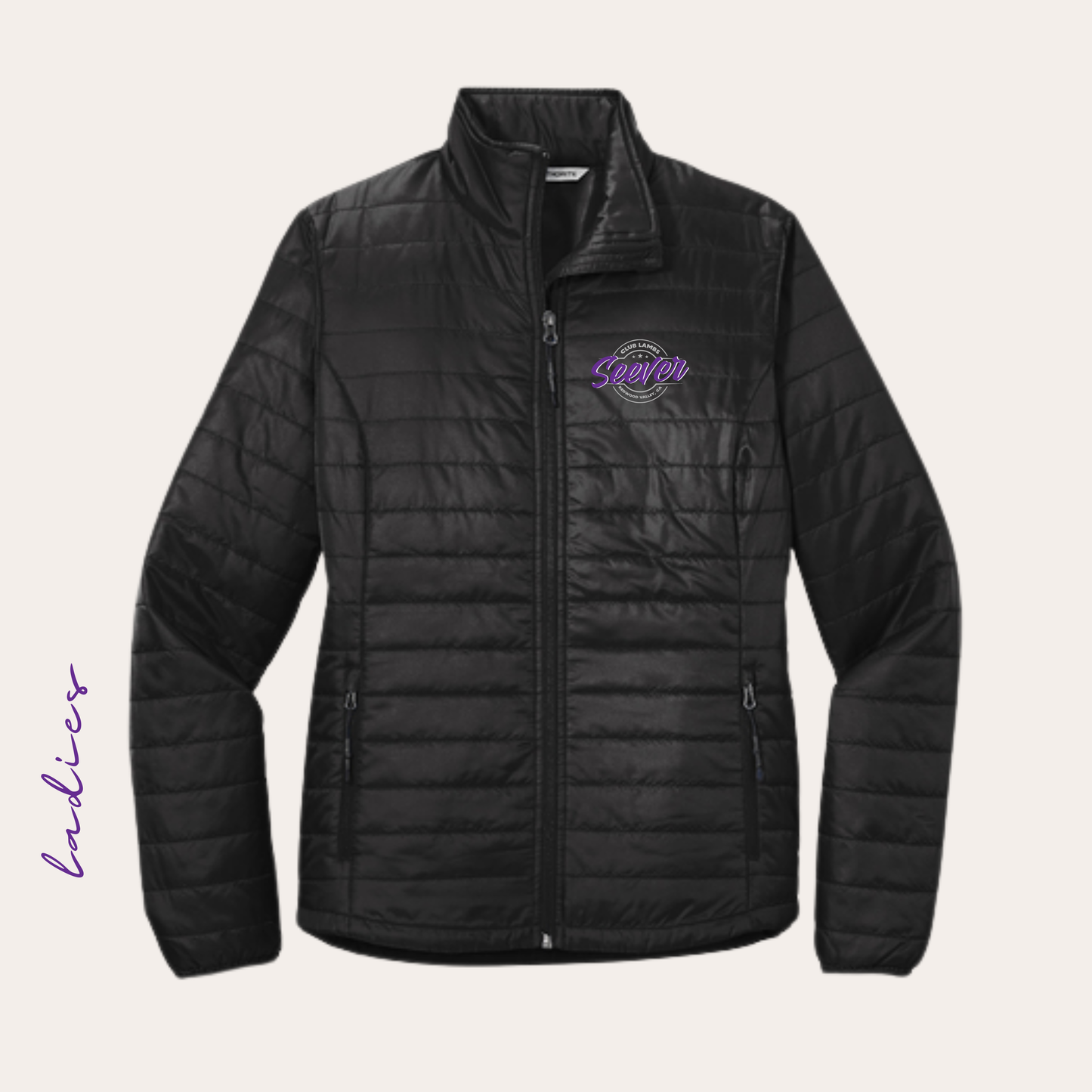 Seever Embroidered Ladies Puffer