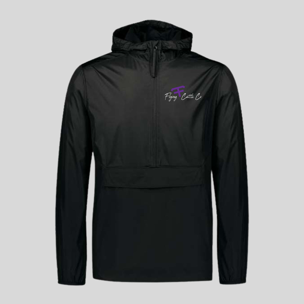 FF Embroidered Black Holloway Windbreaker