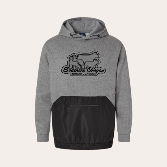 SOJC Printed Mixed Media Hoodie