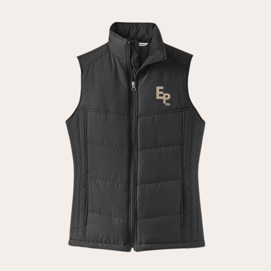 EP Ladies Embroidered Puffer Vest