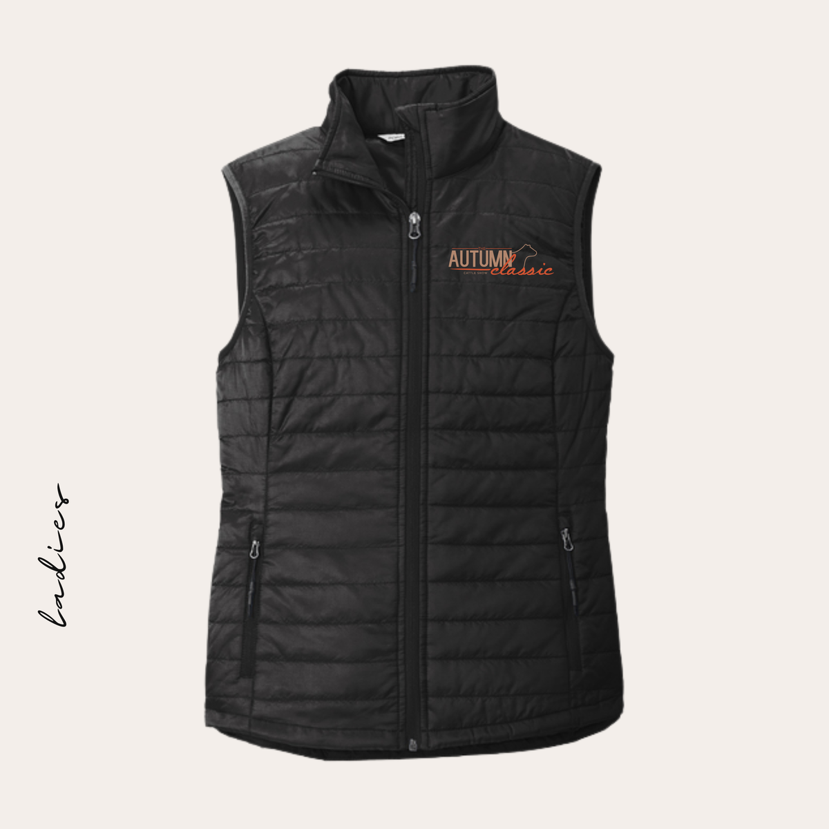 AC26 Embroidered Women's Puffer Vest