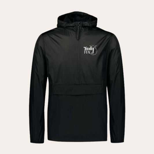 ITALY Embroidered Black Holloway Windbreaker