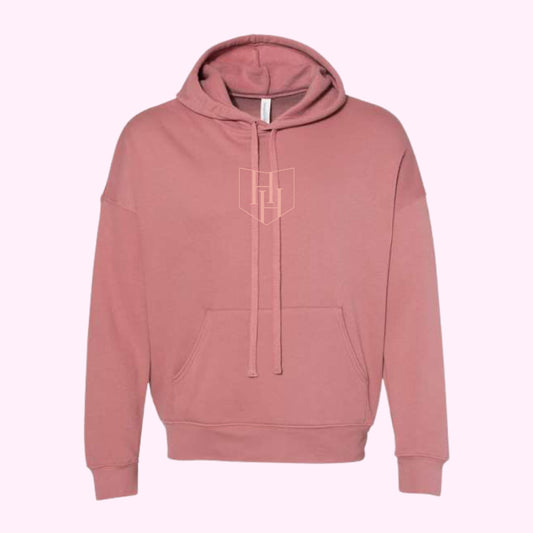 HH Mauve Bella + Canvas Hoodie w/ Embroidered Watermark