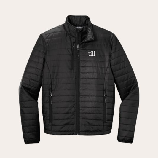 Till Embroidered Men's Puffer Jacket