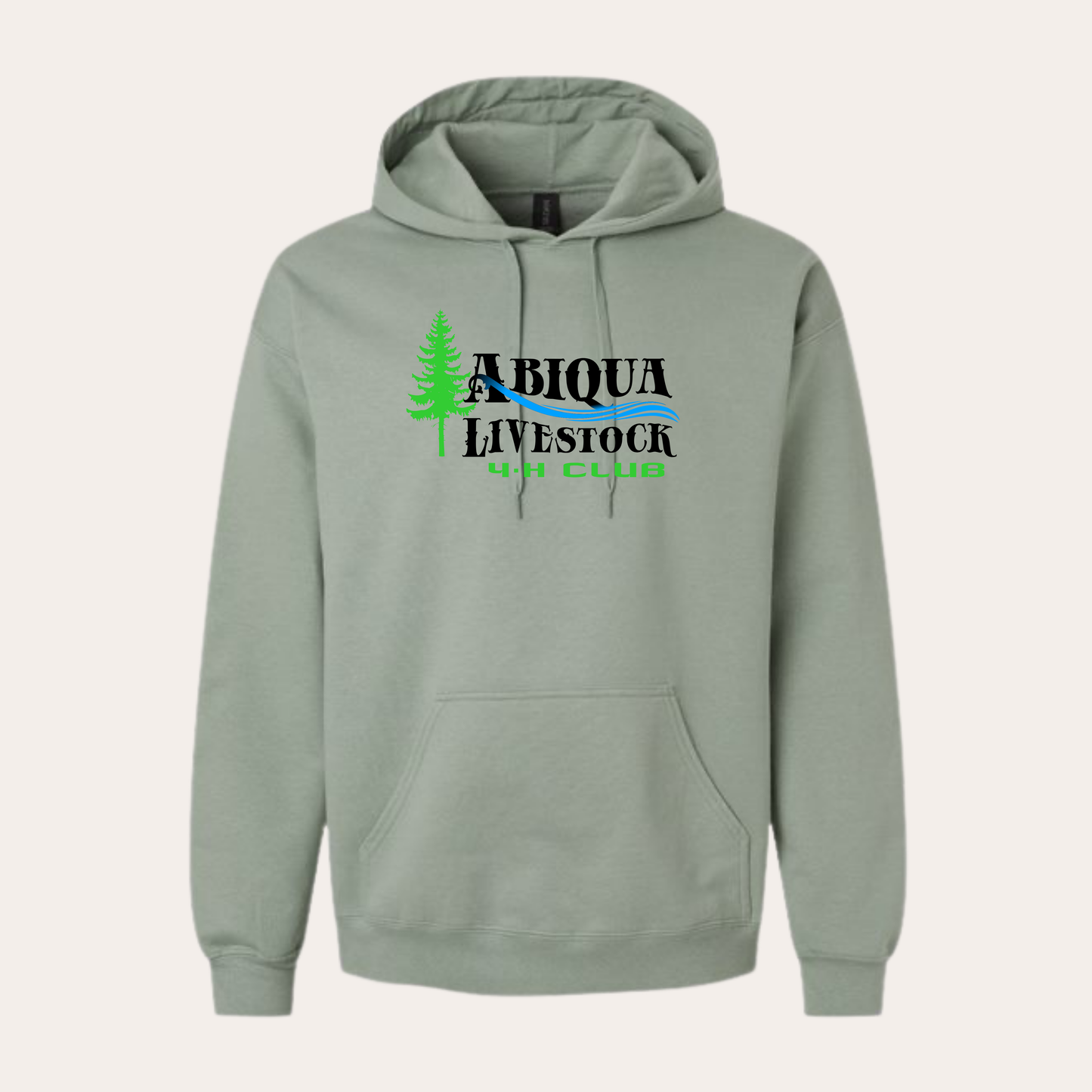 AL4H Printed Sage Softstyle Hoodie