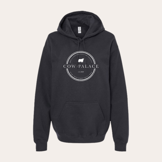 Cow Palace Printed Black Softstyle Hoodie