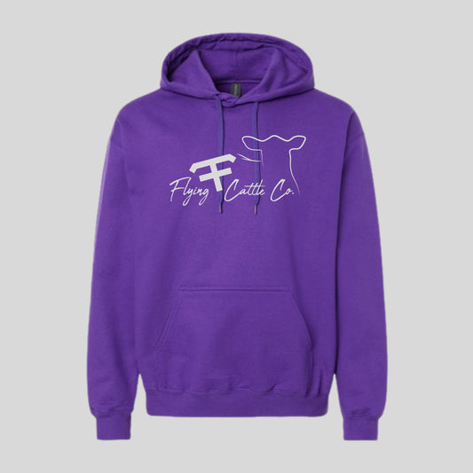 FF Printed Purple Softstyle Hoodie