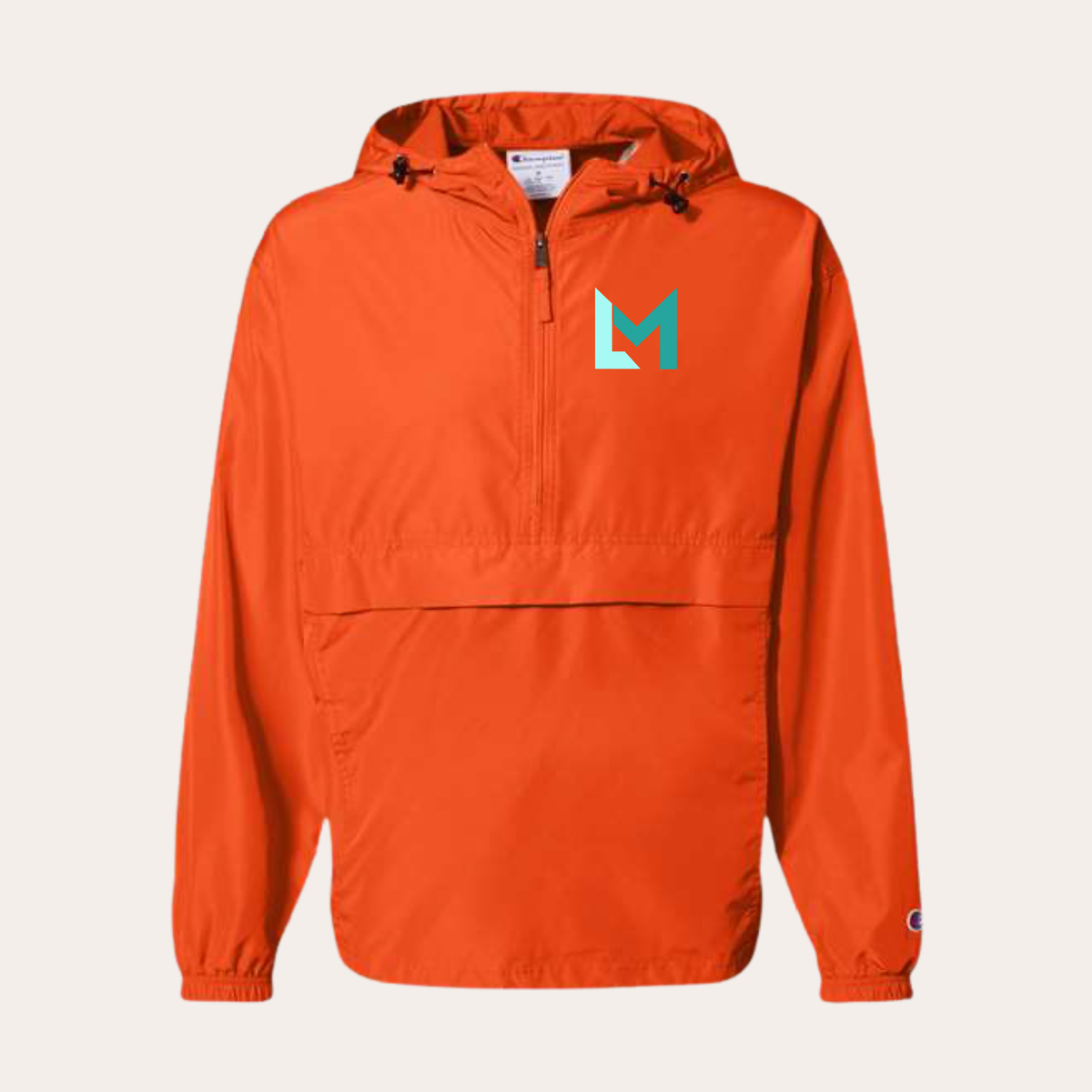 ML26 Embroidered Orange Champion Windbreaker