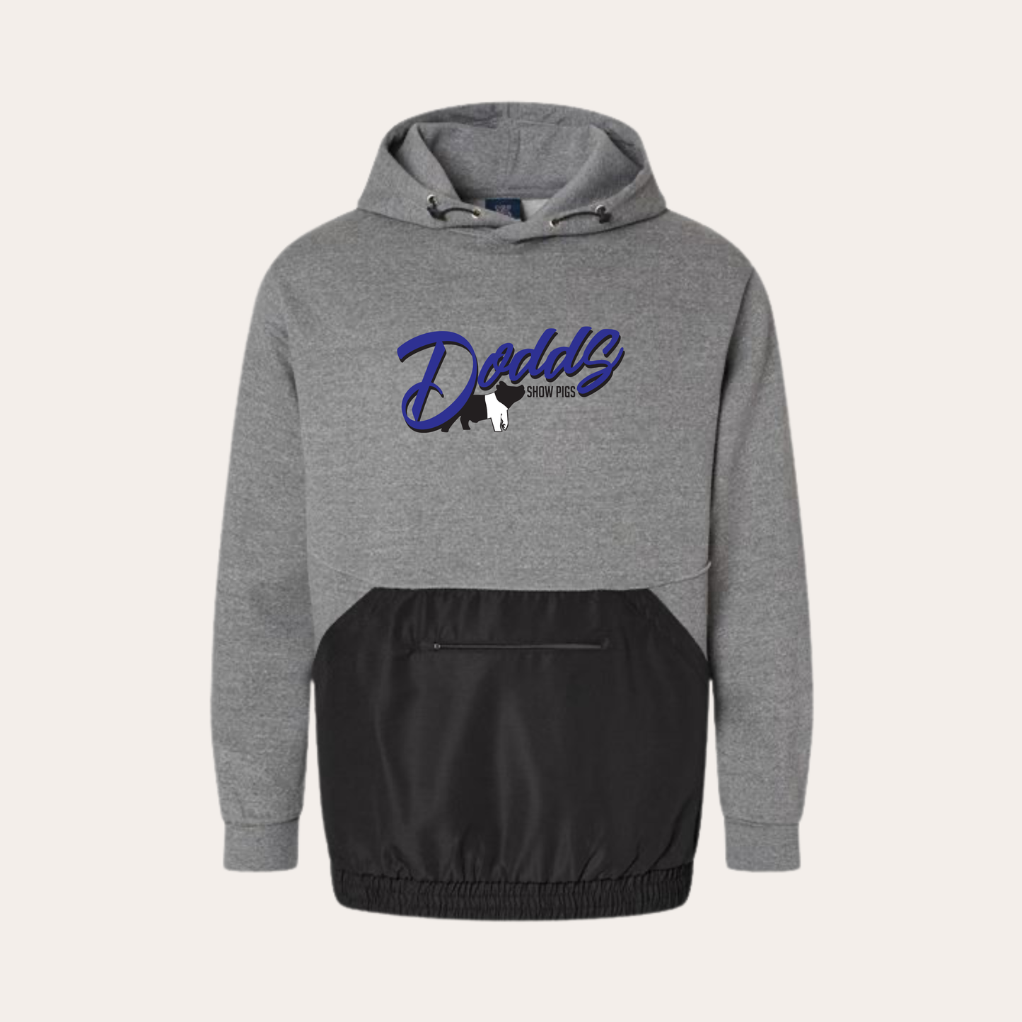 Dodds Printed Mix Media Hoodie