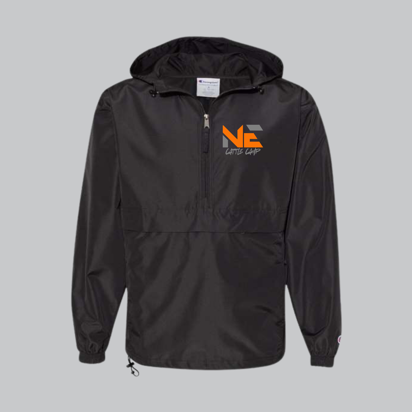 NECC Embroidered Black Champion Windbreaker