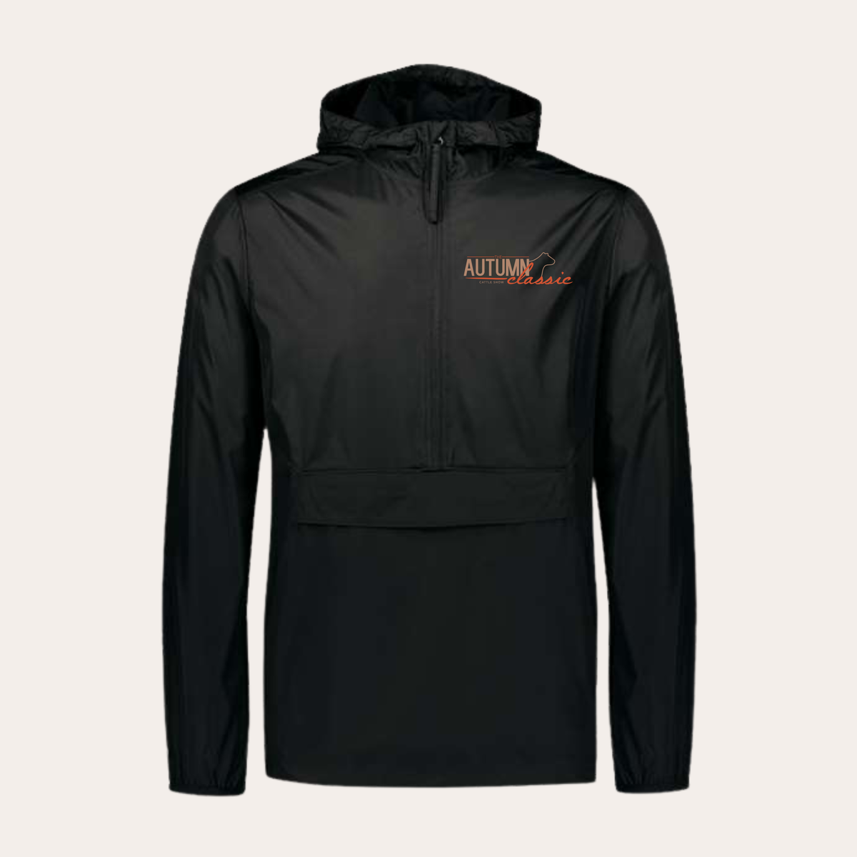 AC26 Embroidered Black Holloway Windbreaker