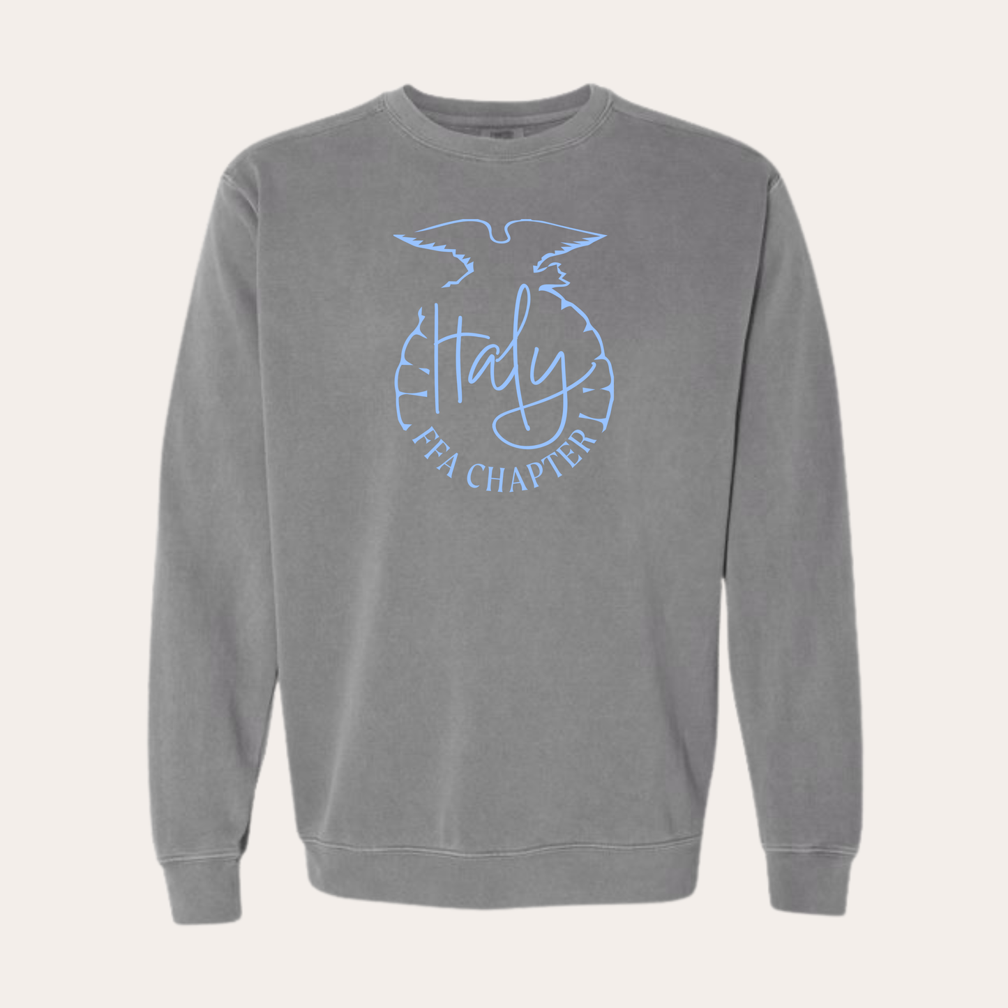 IFFA Printed Gray Comfort Colors Crewneck