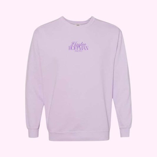 HH Orchid Crewneck Embroidered Stacked Logo