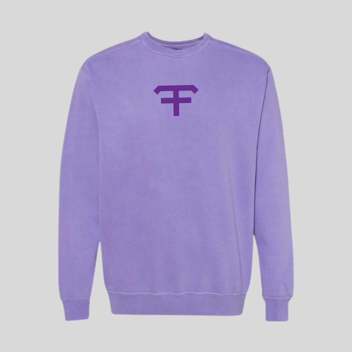 FF Embroidered Violet Comfort Colors Crewneck