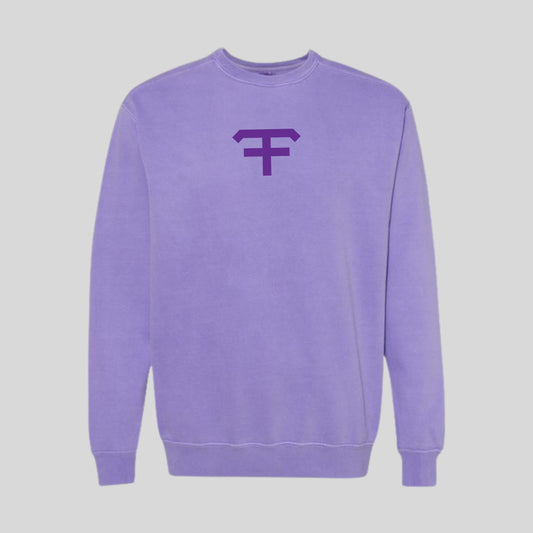 FF Embroidered Violet Comfort Colors Crewneck