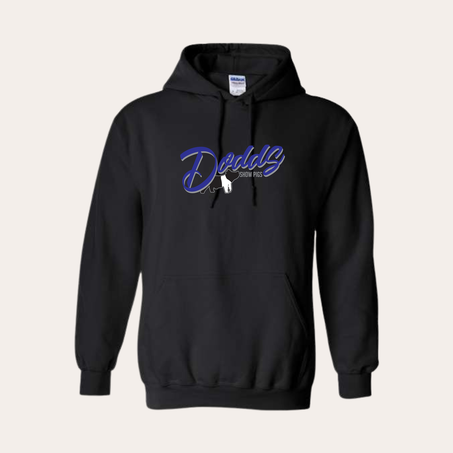 Dodds Printed Black Hoodie