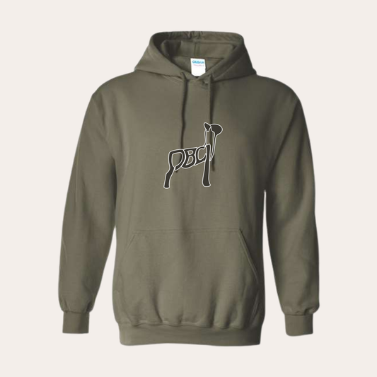 PBCL Printed Military Green Hoodie