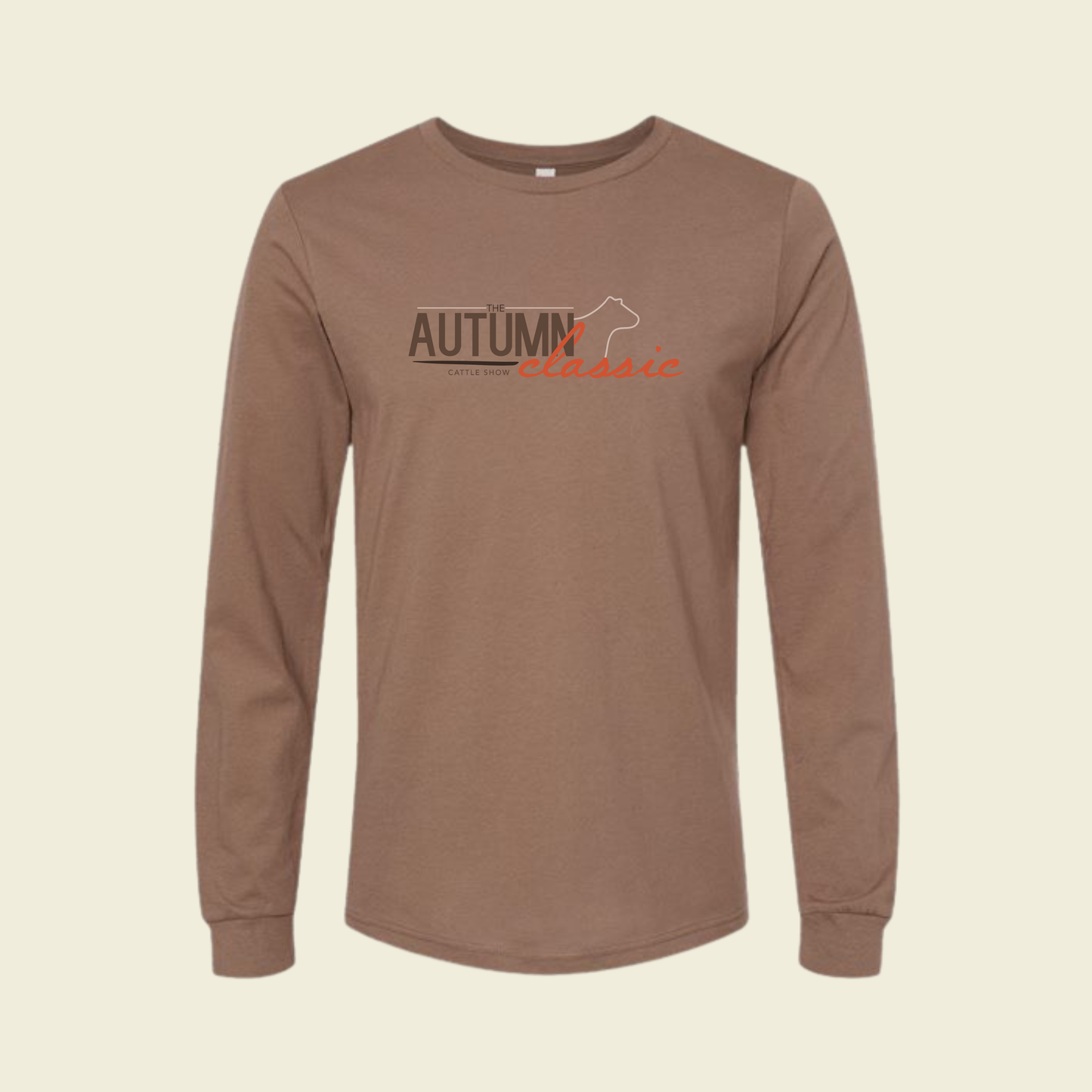 AC25 Vintage Brown Bella Canvas Long Sleeve Tee