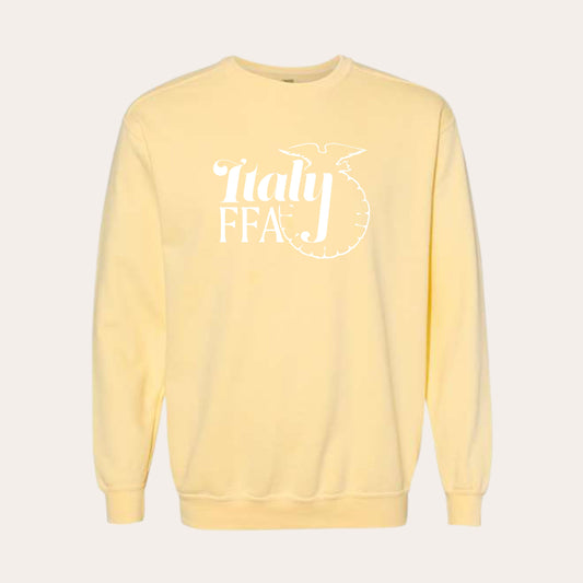 ITALY Printed Butter Comfort Colors Crewneck
