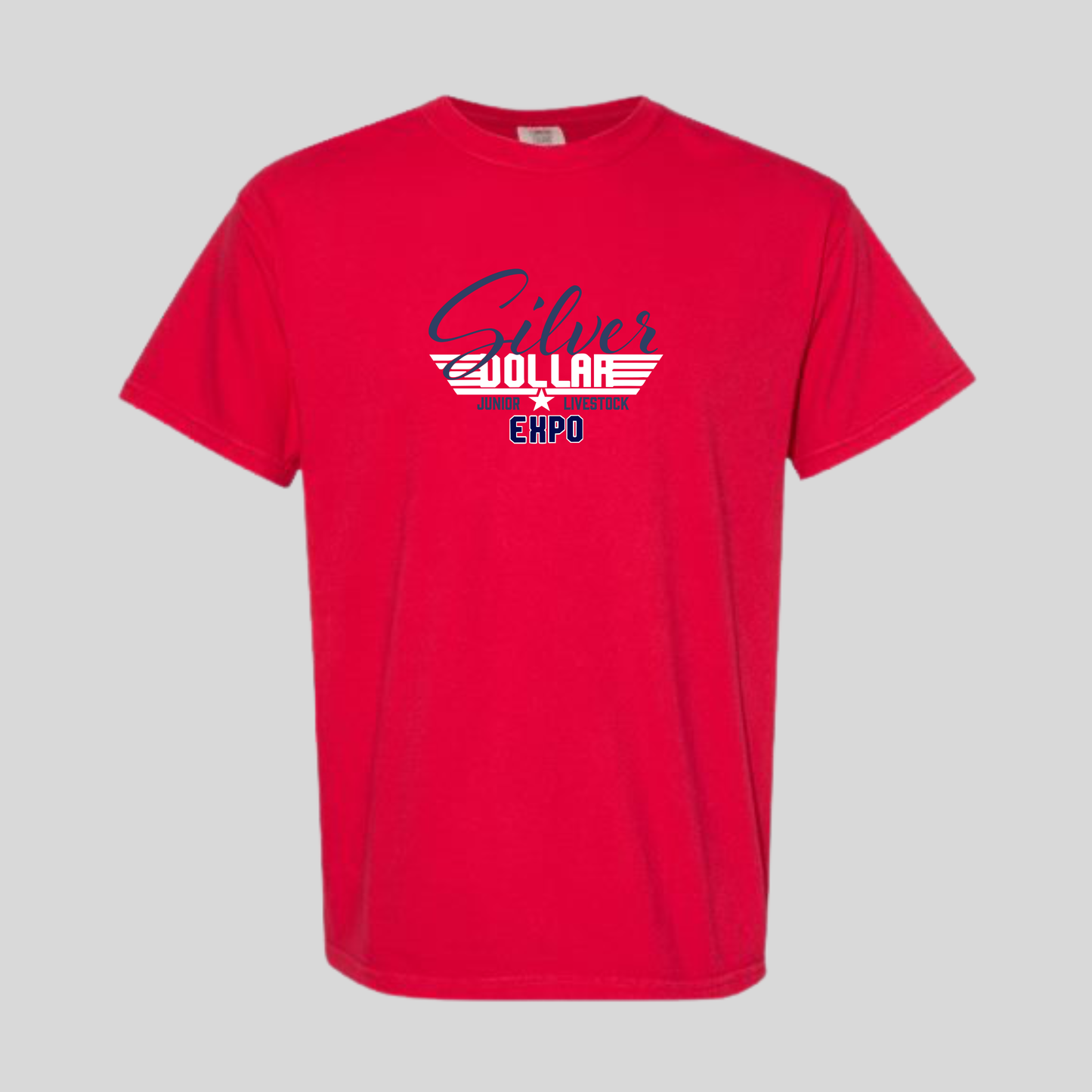 SD Printed Red Heavy Cotton Tee