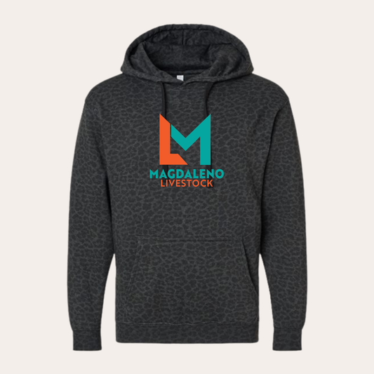 ML26 Printed Black Leopard Hoodie