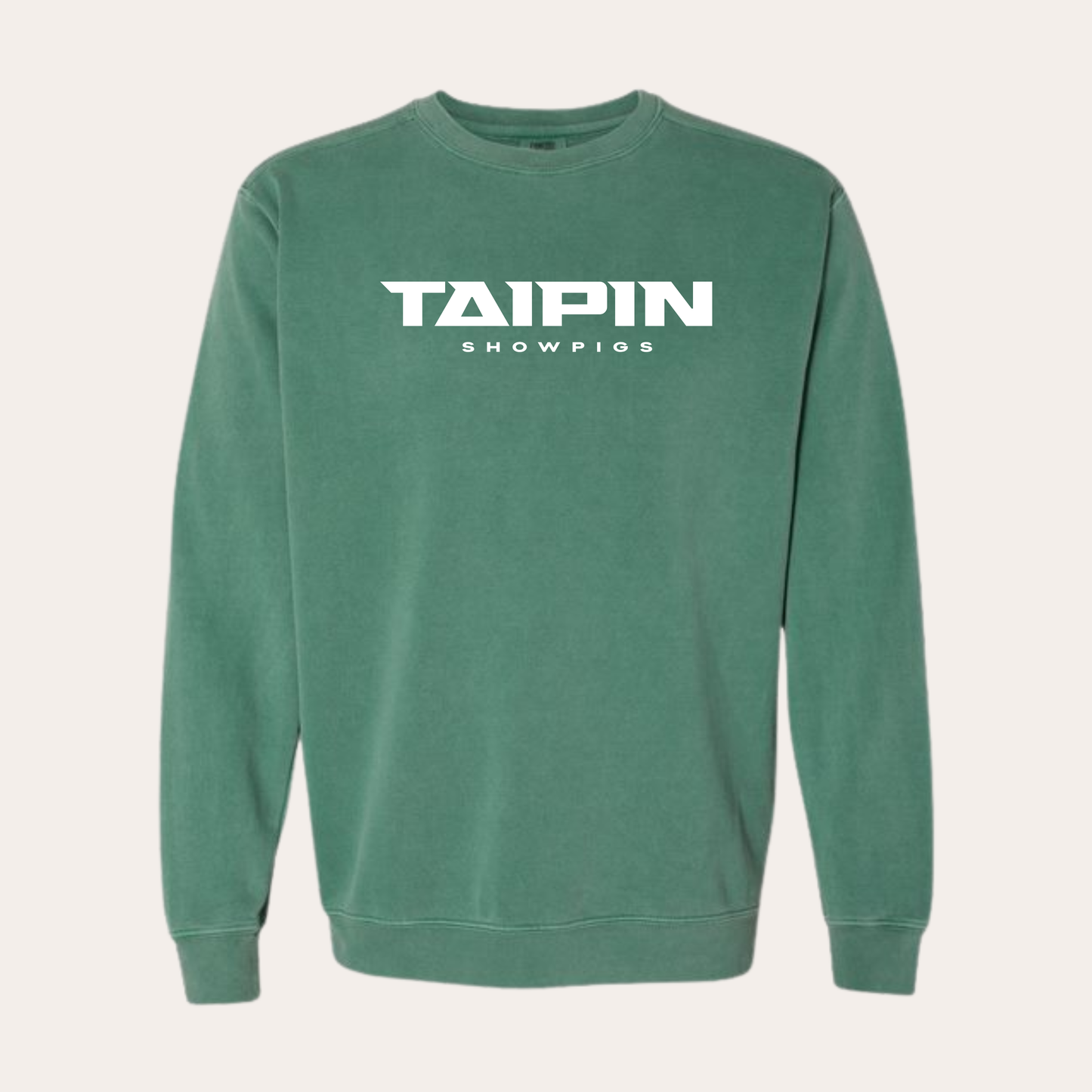 Taipin Printed Light Green Comfort Colors Crewneck