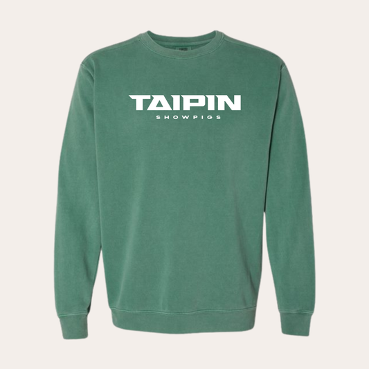 Taipin Printed Light Green Comfort Colors Crewneck