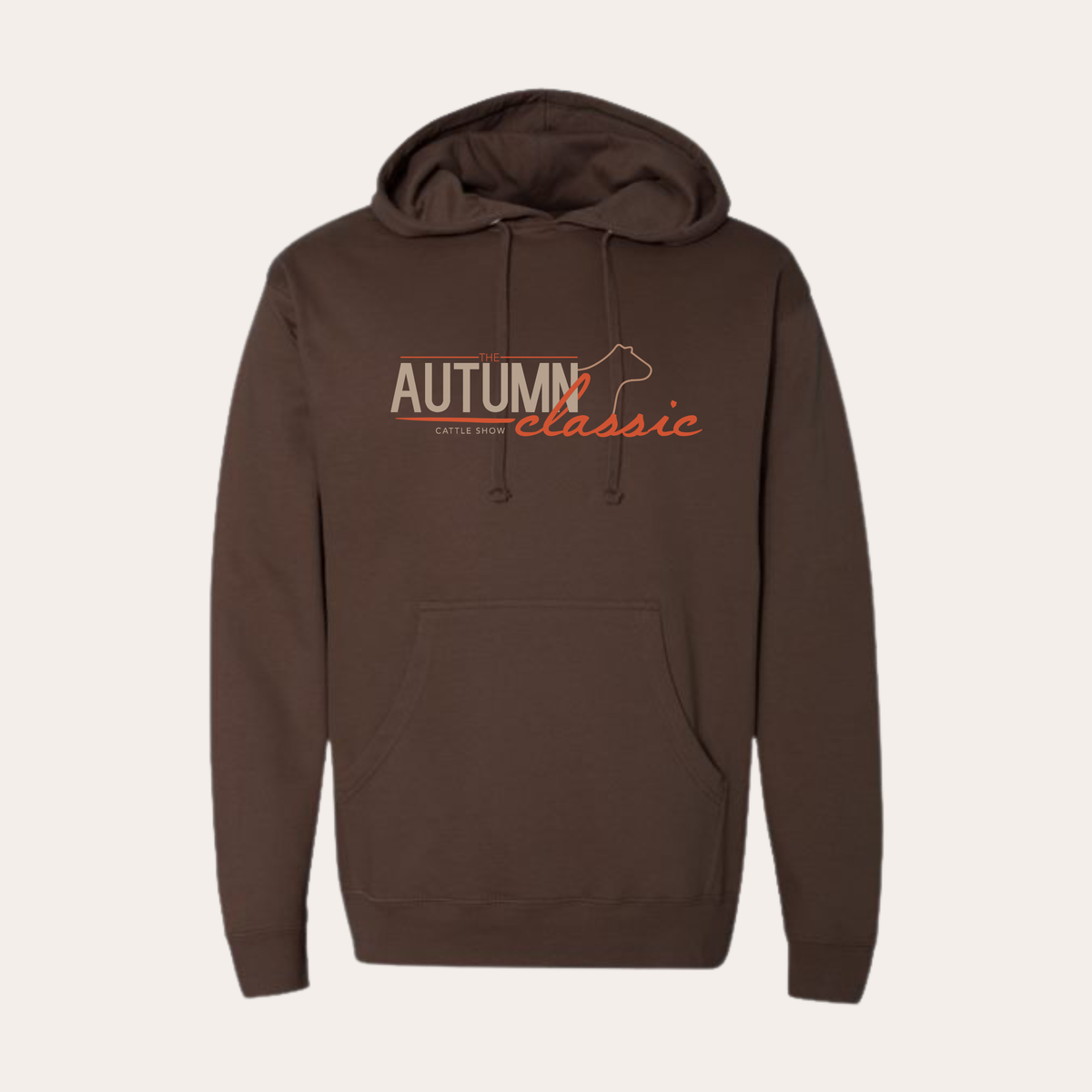 AC26 Printed Brown Softstyle Hoodie
