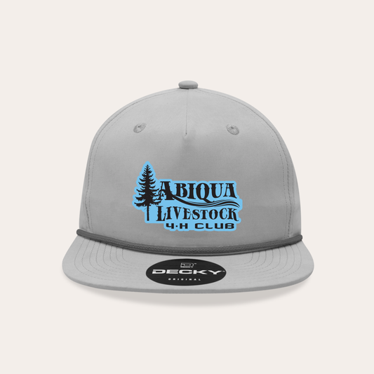 AL4H Leatherette Patch Gray/Charcoal Rope Hat